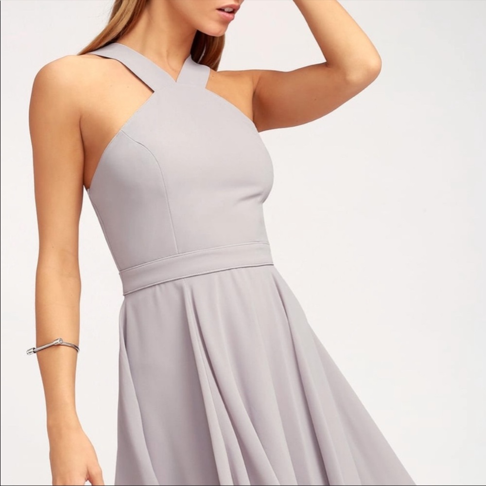 Grey Lulus mini dress